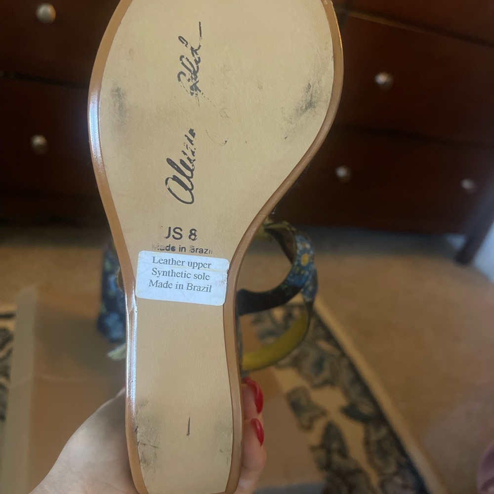 Floral Wedge Platform Sandals - Picture 5 of 5